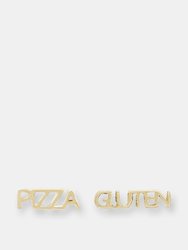Pizza, Gluten Studs - Gold