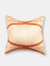 Arc Coral Silk Pillow - Orange