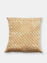 Oasis Gold Silk Pillow - Gold