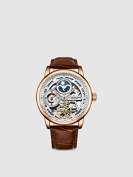 3917 Automatic 43mm Skeleton Watch - Rose
