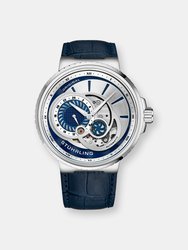 Automatic 45mm Skeleton - Silver/Blue