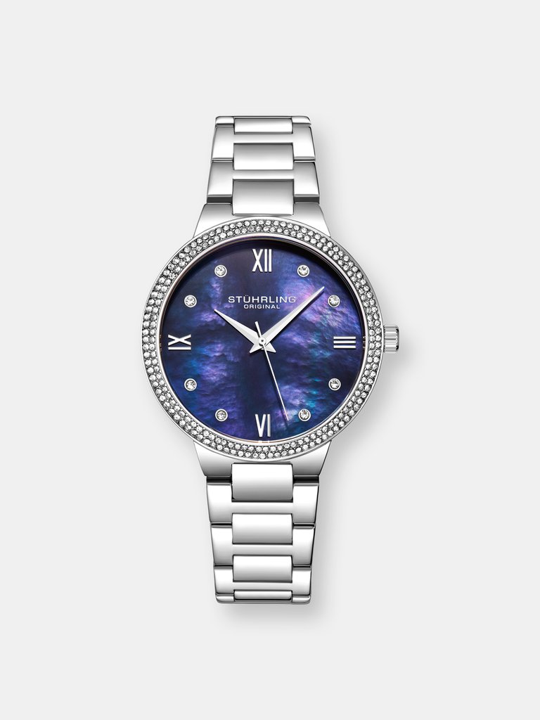 Carrara Quartz 38mm Classic - Silver/Blue