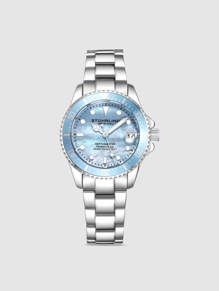 Depthmaster Quartz 32mm Fashion - Silver/Light Blue