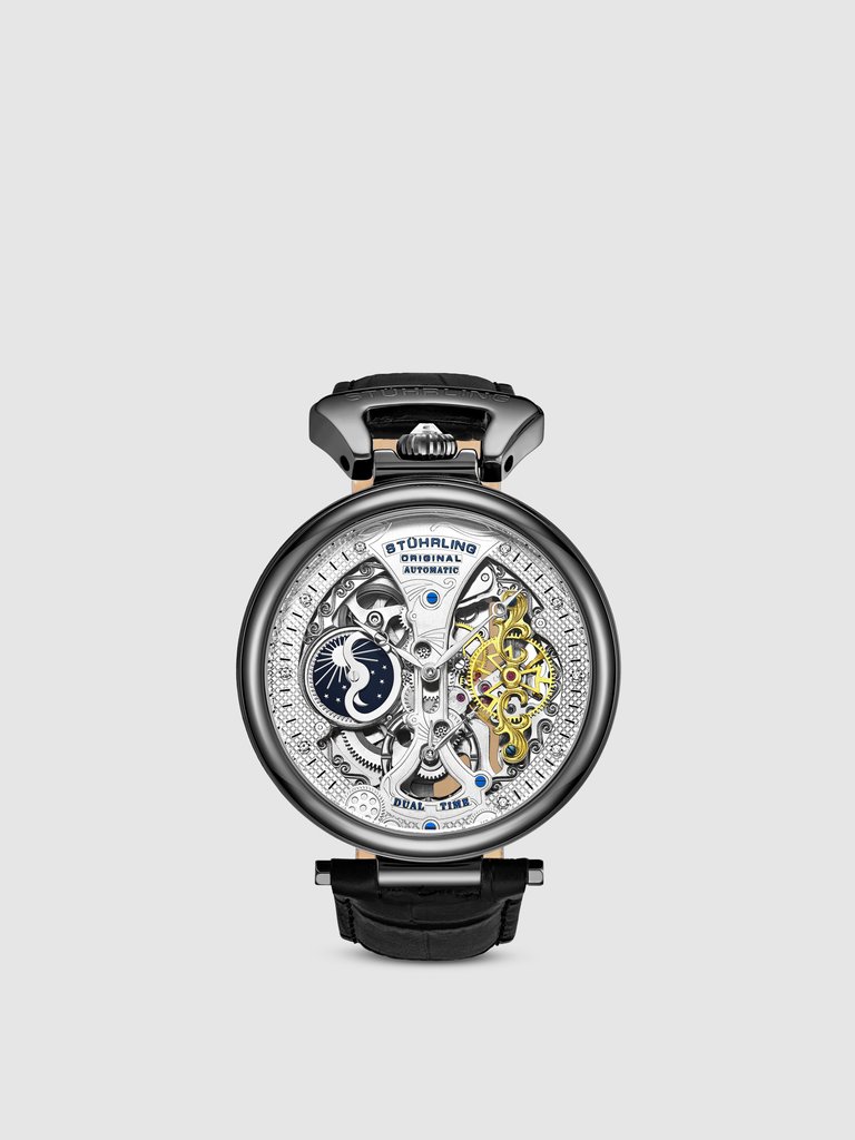 Emperor’s Grand DT  Automatic 46mm Skeleton - Black