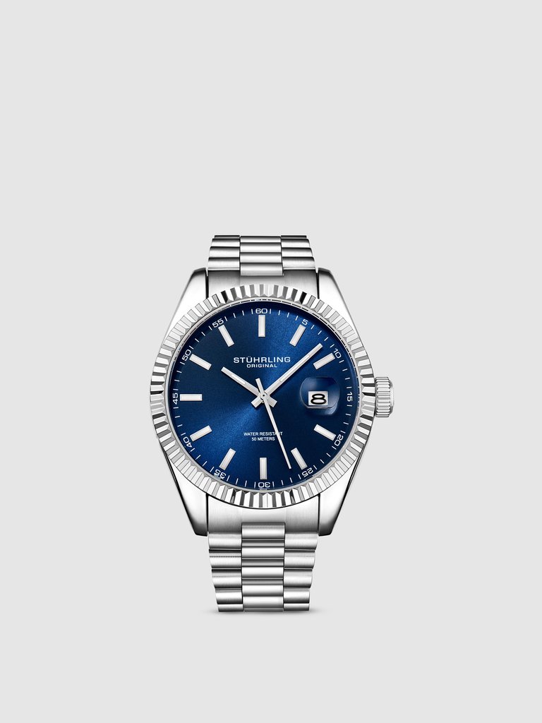 Lineage  Quartz 42mm Classic - Silver/Blue