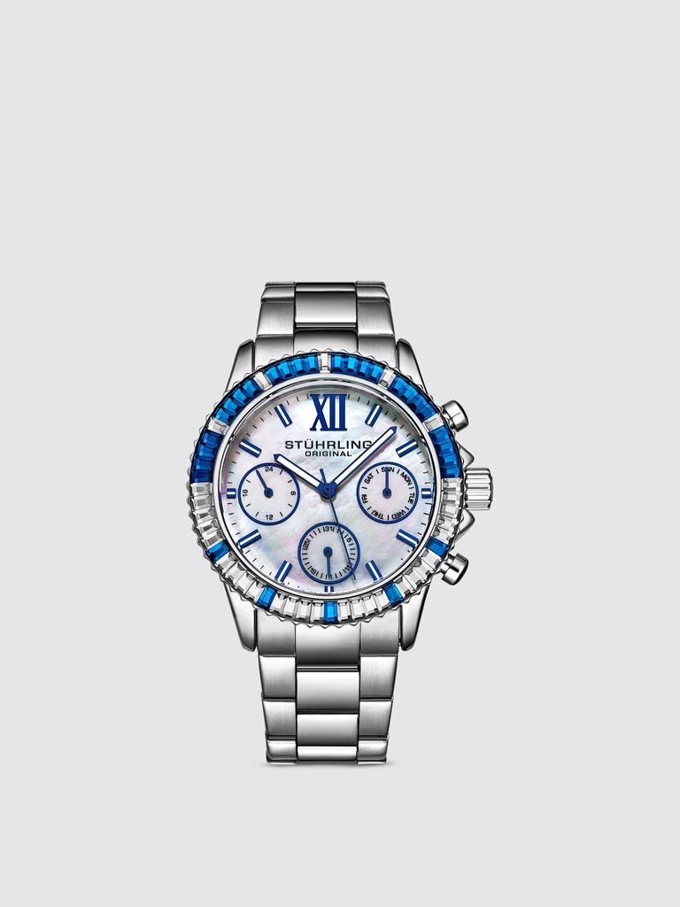 Quartz 39mm Fashion - Silver/Blue