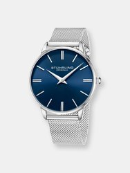  Quartz 42mm - Silver/Blue