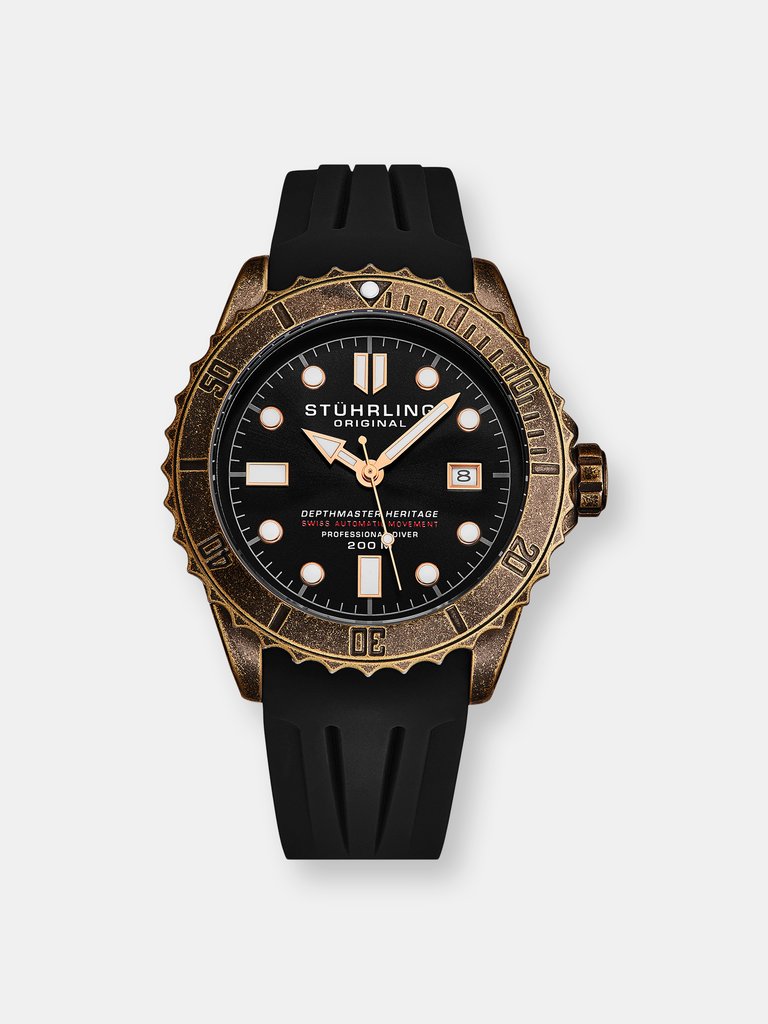 Swiss Automatic Depthmaster Heritage Diver - Coppertone/Gun metal/Black