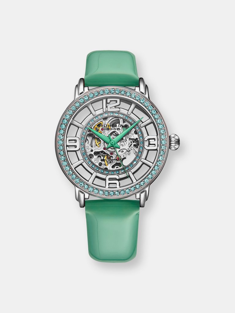 Winchester Automatic 38mm Skeleton - Silver/Green