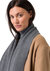 Women’s Premium Chunky Knit Scarf - Grey Melange