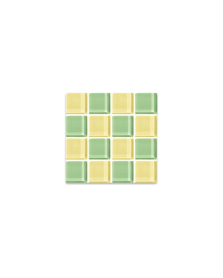 Glass Tile Coaster - Baby Corn