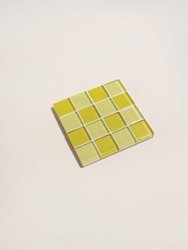 Glass Tile Coaster - Banana Frosting