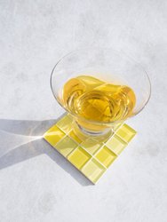 Glass Tile Coaster - Banana Frosting