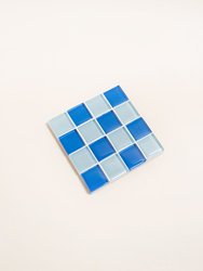 Glass Tile Coaster - Blue Sky