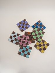 Glass Tile Coaster - Classic Milk Chocolate