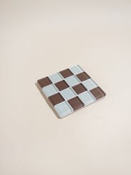 Glass Tile Coaster - Classic Milk Chocolate