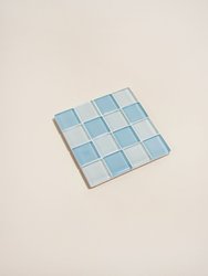 Glass Tile Coaster - Coconut Crunch Milk Chocolate