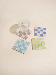 Glass Tile Coaster - Coconut Crunch Milk Chocolate