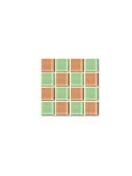 Glass Tile Coaster - Earthy Green