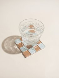 Glass Tile Coaster - Hazelnut Milk Chocolate - Hazelnut Milk Chocolate