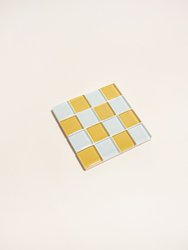 Glass Tile Coaster - Honey Milk Chocolate