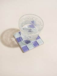 Glass Tile Coaster - Lavender Latte - Lavender Latte