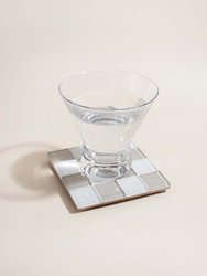 Glass Tile Coaster - Linen - Linen