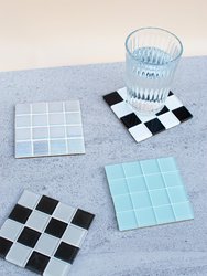 Glass Tile Coaster - Old School