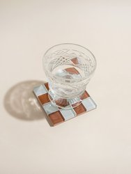 Glass Tile Coaster - Orange Peel Milk Chocolate - Orange Peel Milk Chocolate