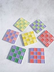 Glass Tile Coaster - Pinky Rose