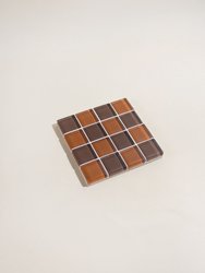 Glass Tile Coaster - Salted Caramel Dark Chocolate