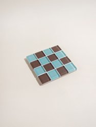 Glass Tile Coaster - Sea Salt Dark Chocolate