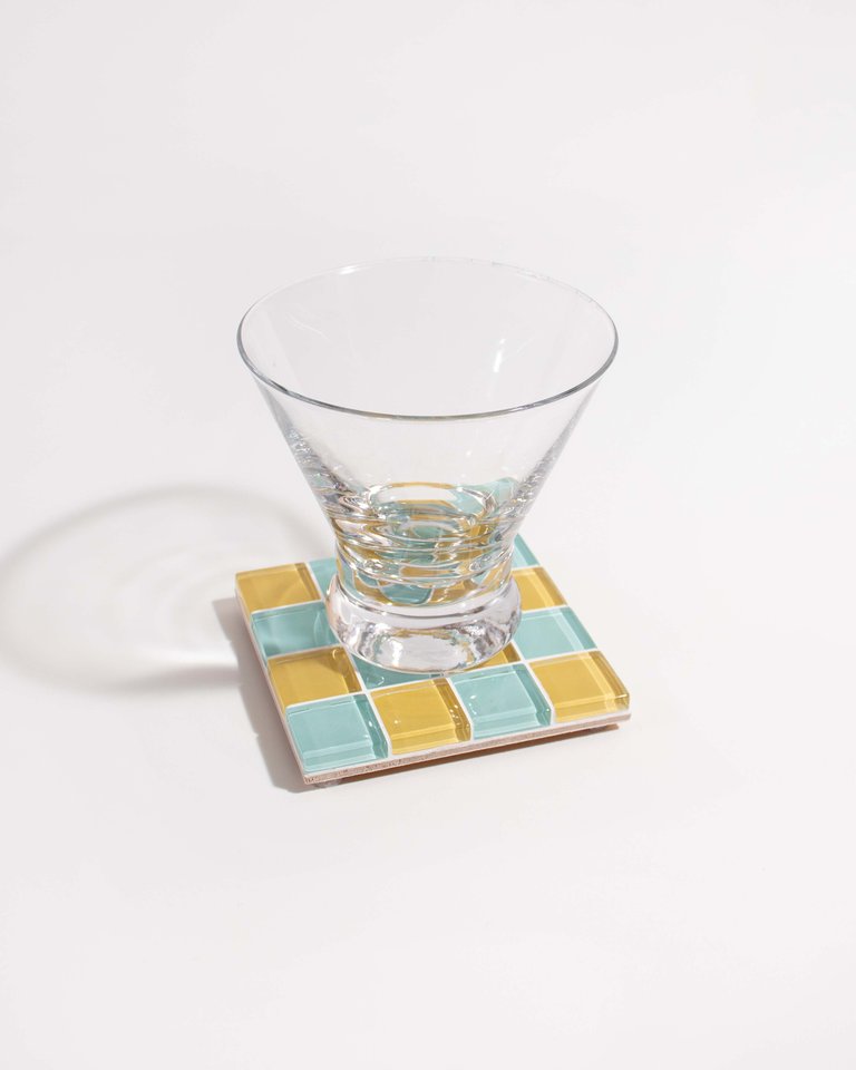 Glass Tile Coaster - Summer Day - Summer Day