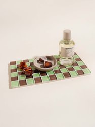 Glass Tile Decorative Tray - Mint Dark Chocolate - Mint Dark Chocolate