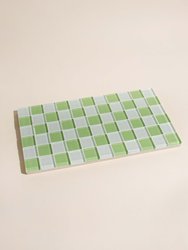 Glass Tile Decorative Tray - Pistachio Milk Chocolate