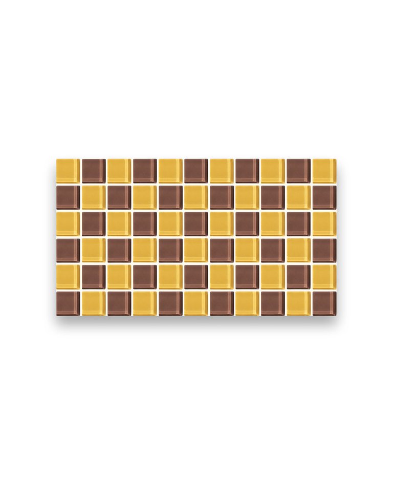 Glass Tile Decorative Tray - Toffee & Almond Dark Chocolate