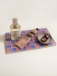 Glass Tile Decorative Tray - Unicorn Checkered - Unicorn Checkered