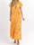 Honey Rust Wrap Maxi Dress In Yellow