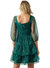 Leah Organza Dress In Emerald