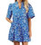 Lulu Floral Tomales Mini Dress In Blue - Blue