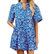 Lulu Floral Tomales Mini Dress In Blue - Blue