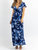 Lunar Wrap Maxi Dress In Blue