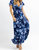 Lunar Wrap Maxi Dress In Blue