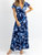 Lunar Wrap Maxi Dress In Blue