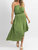 Willow Ayanna Asymmetric Midi Dress In Green