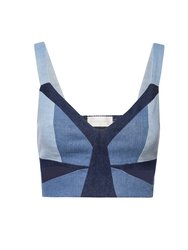 Denim Block Bastier Top - Blue