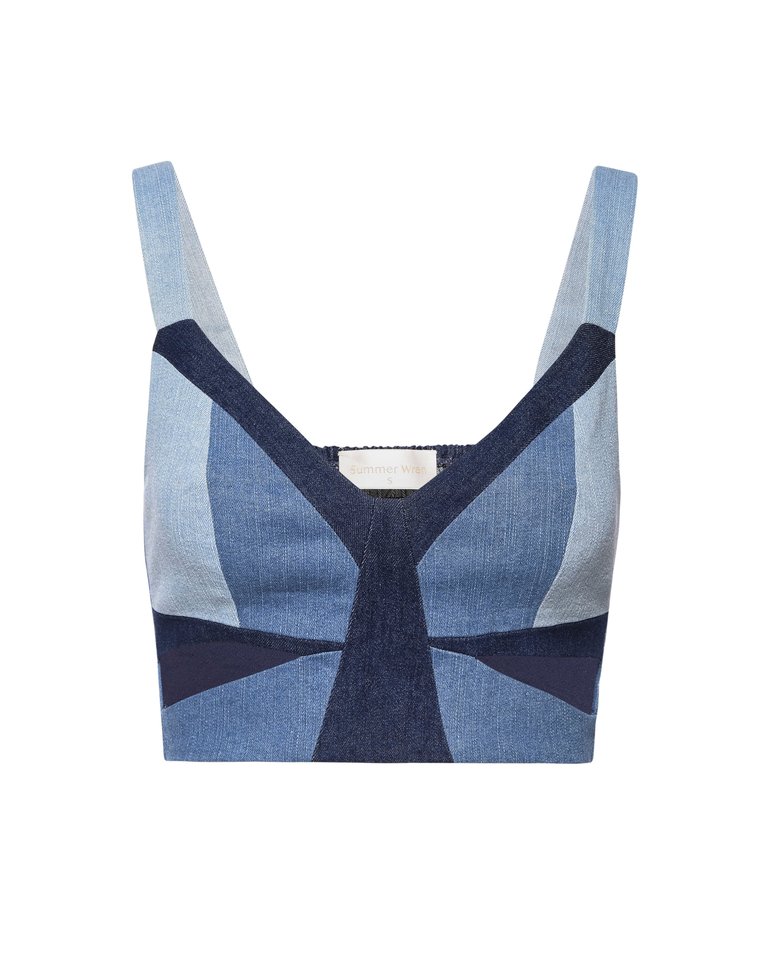 Denim Block Bastier Top - Blue