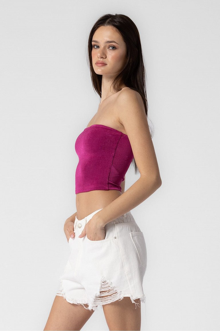 Knit Cropped Tube Top