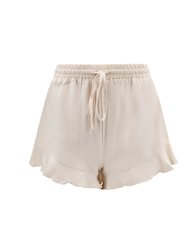 Linen Flared Short