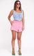 Pink Pull On Cotton Short - Pink